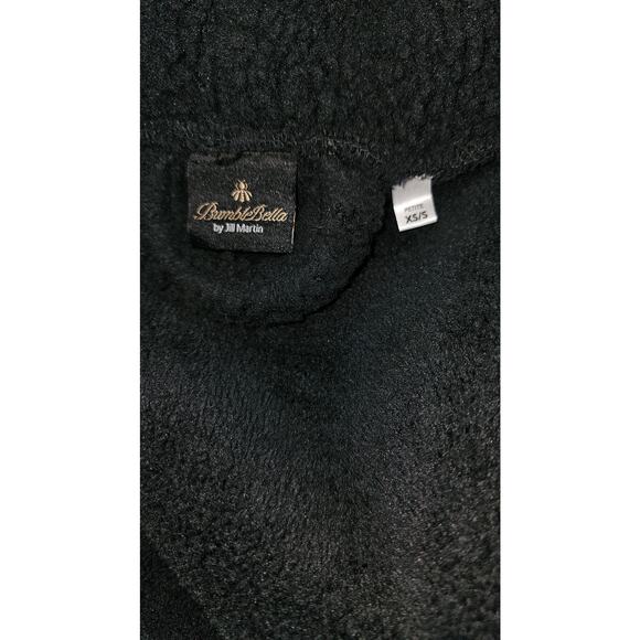 Bumblebella by Jill Martin Regular Sherpa Cardigan Jacket Black fits up to a L - Picture 6 of 8